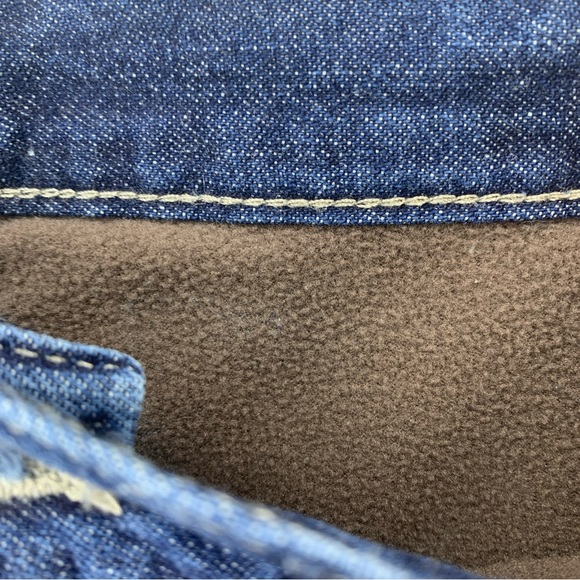 Wrangler Mens 38x32 Fleece Lined Cargo Jeans Carpenter Utility Work Outdoor Warm - Picture 5 of 10